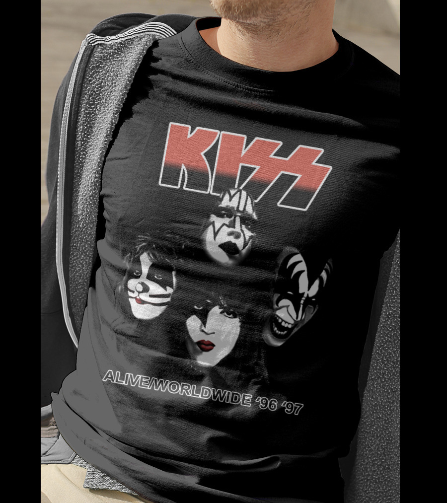 Kiss Alive/Worldwide '96 '97 Tour Faces T-Shirt