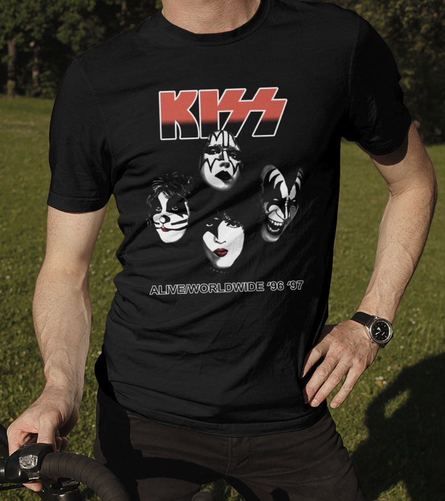 Kiss Alive/Worldwide '96 '97 Tour Faces T-Shirt