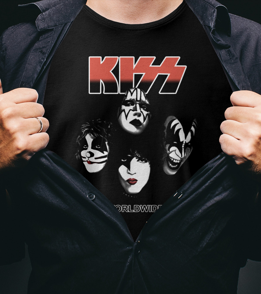 Kiss Alive/Worldwide '96 '97 Tour Faces T-Shirt