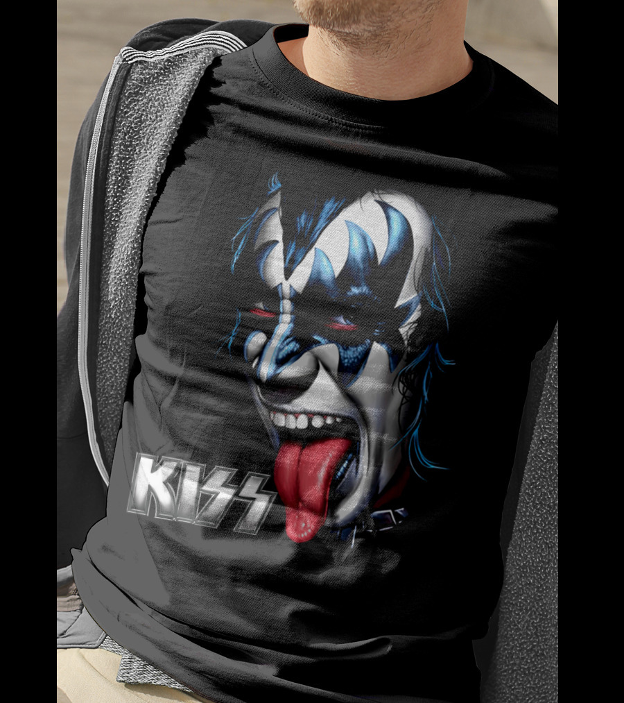 Kiss Face Paint Tongue Out T-Shirt