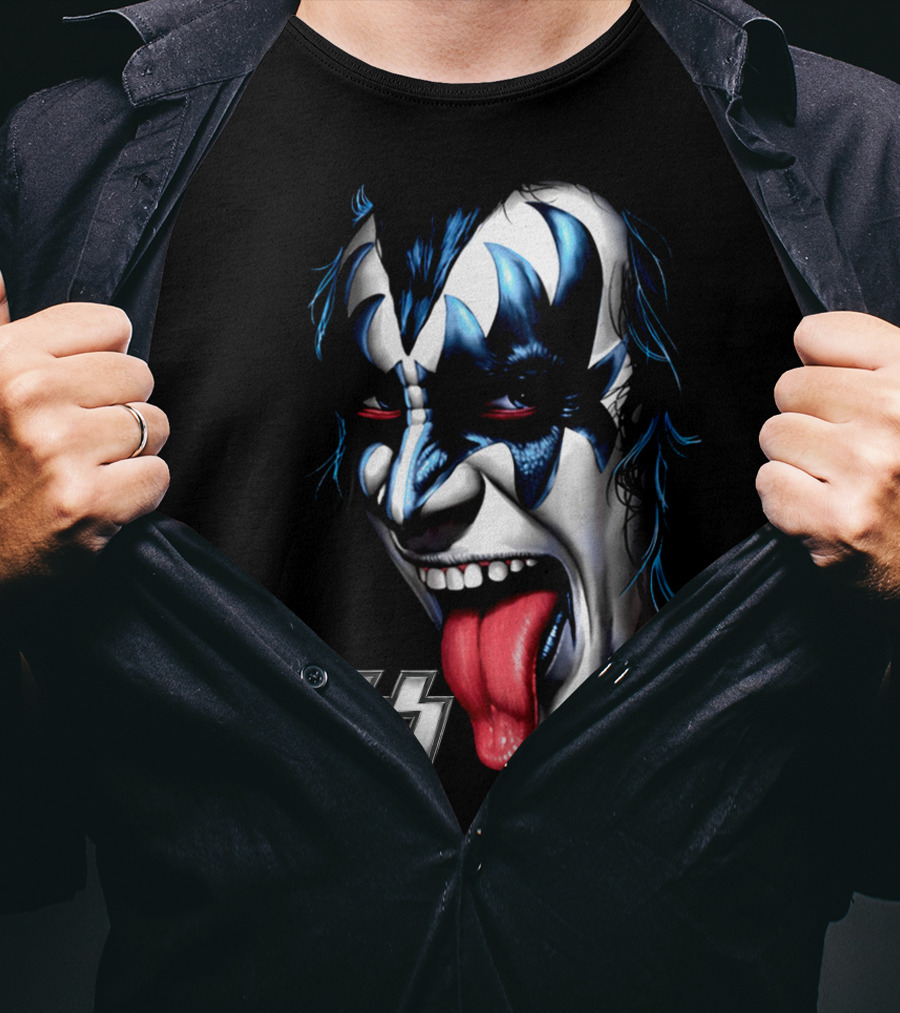 Kiss Face Paint Tongue Out T-Shirt