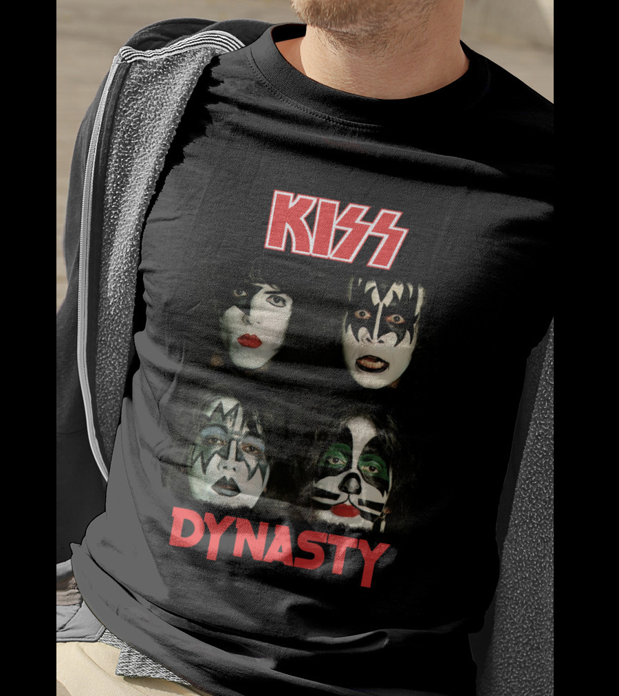 Kiss Dynasty Album Cover Art Face Paint Portraits T-Shirt