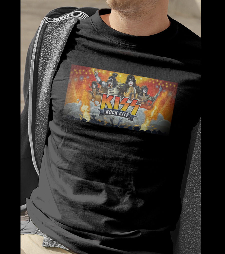 Kiss Rock City Concert Tribute Ki T-Shirt