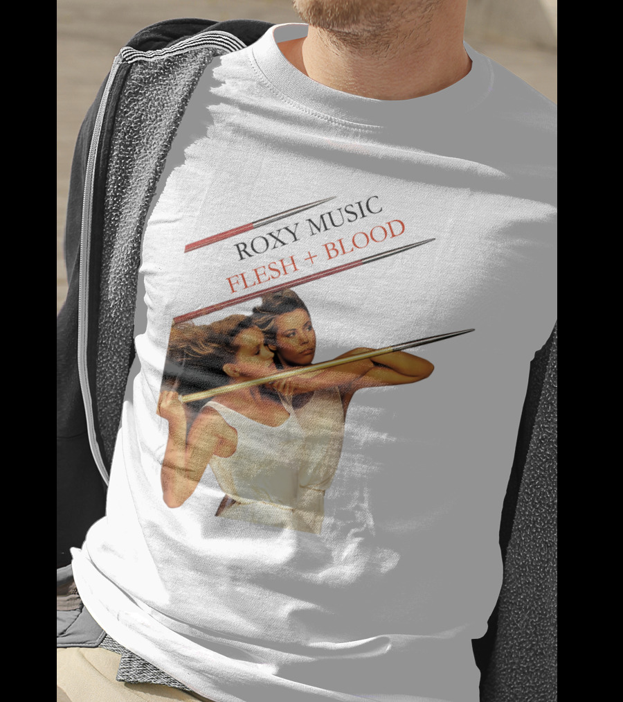 Roxy Music Flesh + Blood Album Cover Artwork T-Shirt