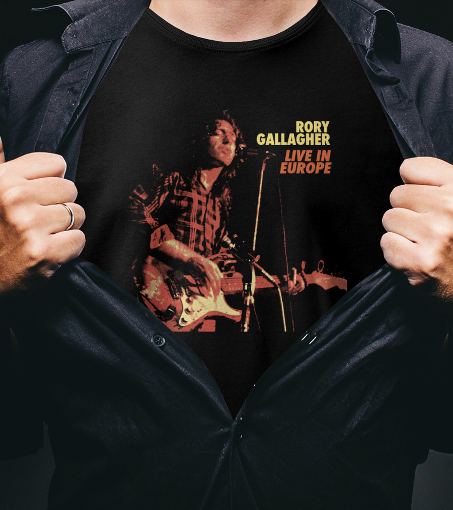 Rory Gallagher Live In Europe T-Shirt