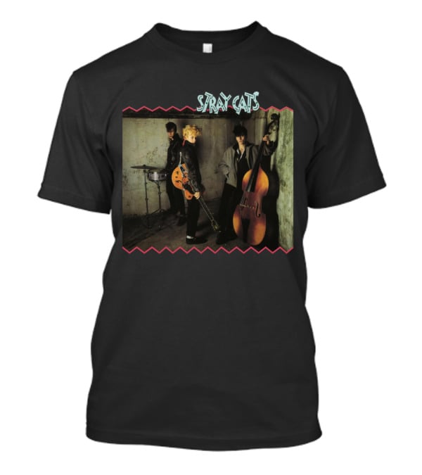 Stray Cats Rockabilly Trio With Instruments T-Shirt