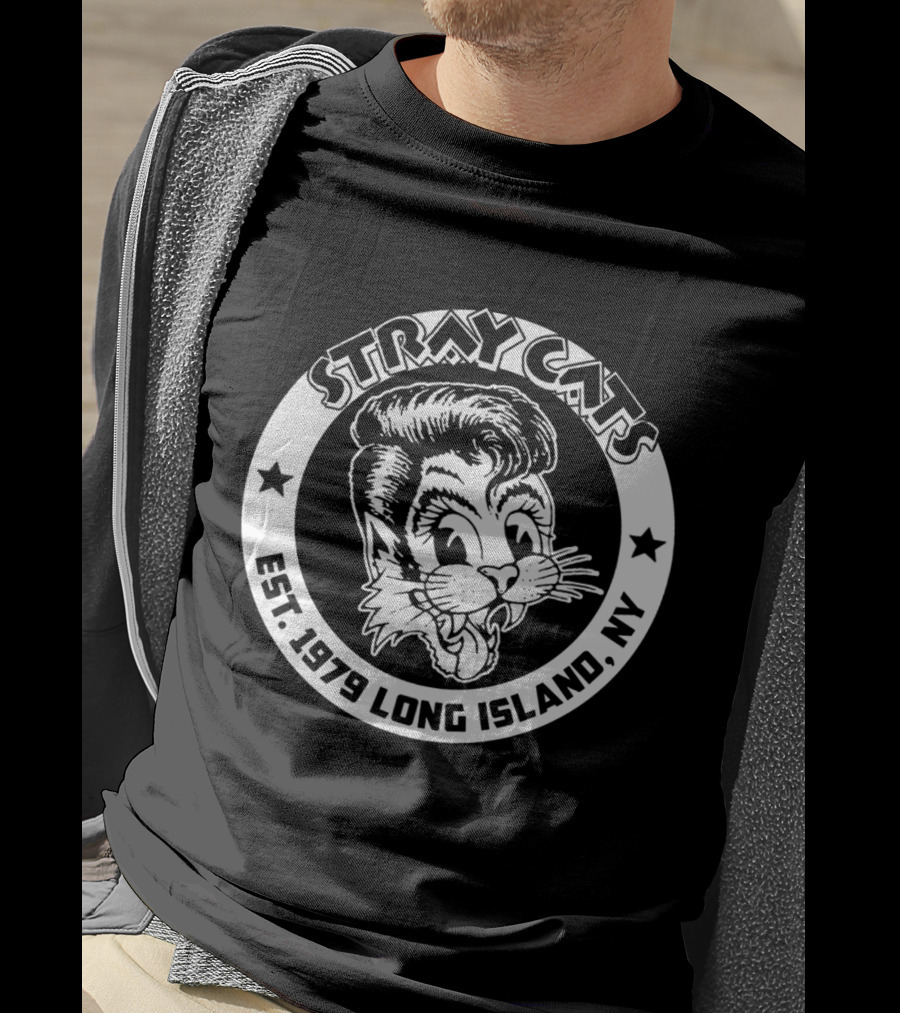 Stray Cats Est. 1979 Long Island Ny Retro T-Shirt