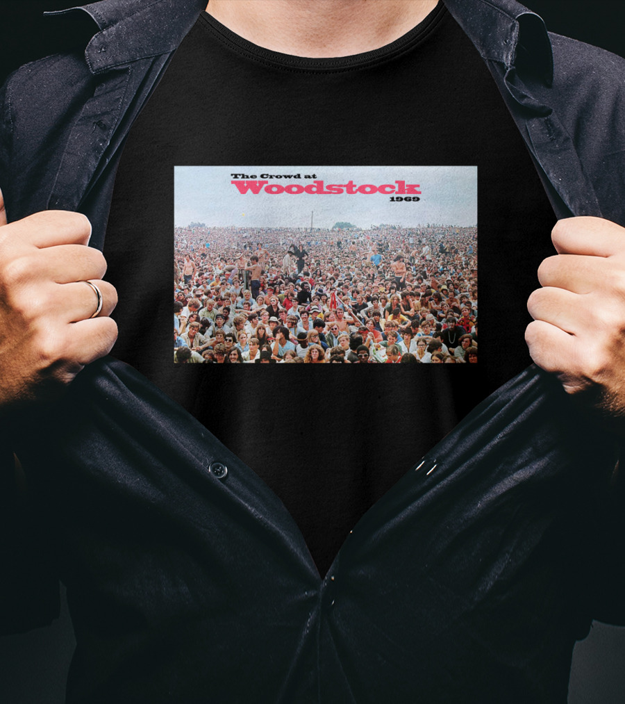 The Crowd At Woodstock 1969 T-Shirt