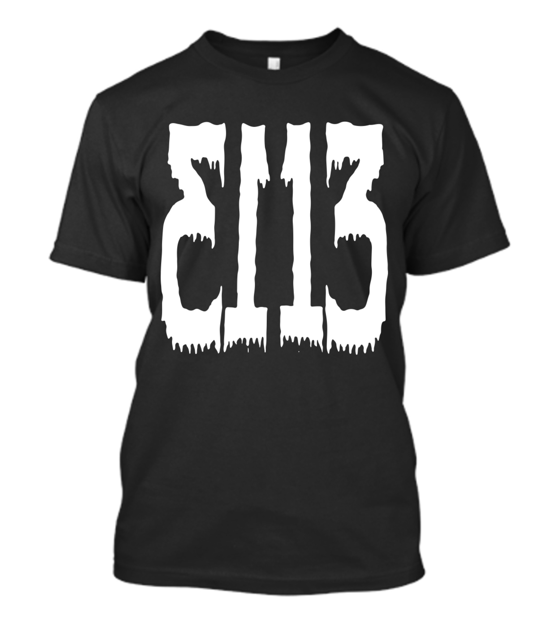 Dripping Block Numbers T-Shirt