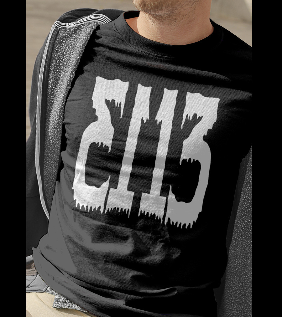 Dripping Block Numbers T-Shirt