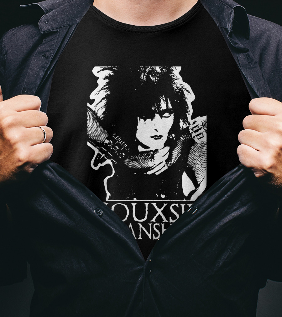 Siouxsie And The Banshees Black And White T-Shirt