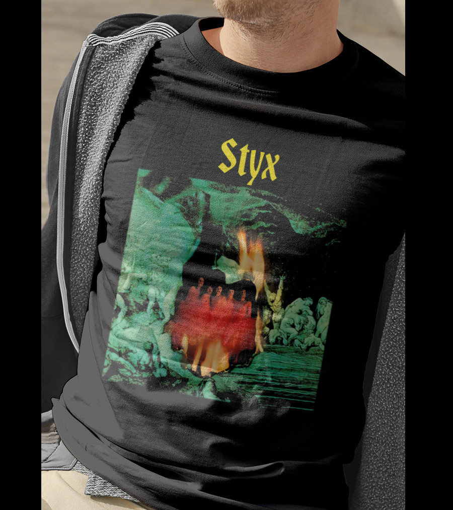 Styx Band Album Cover Artwork Flame T-Shirt