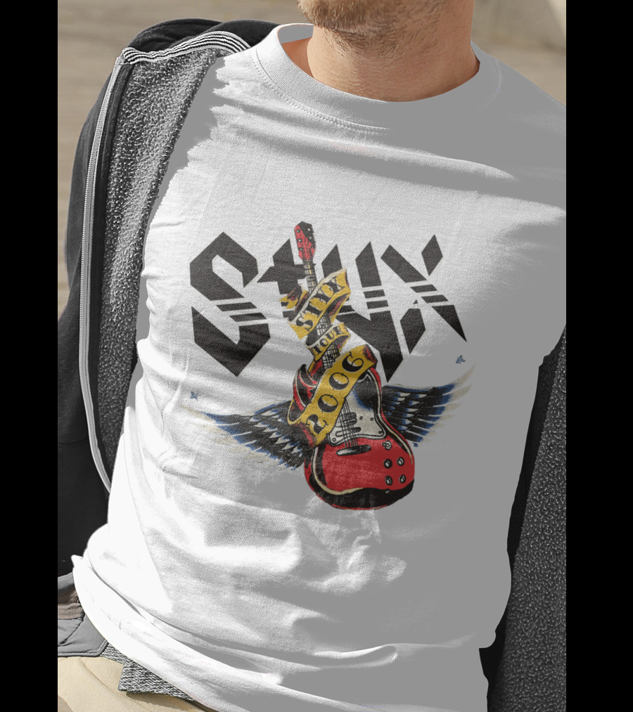 Styx Tour 2006 Winged Guitar T-Shirt
