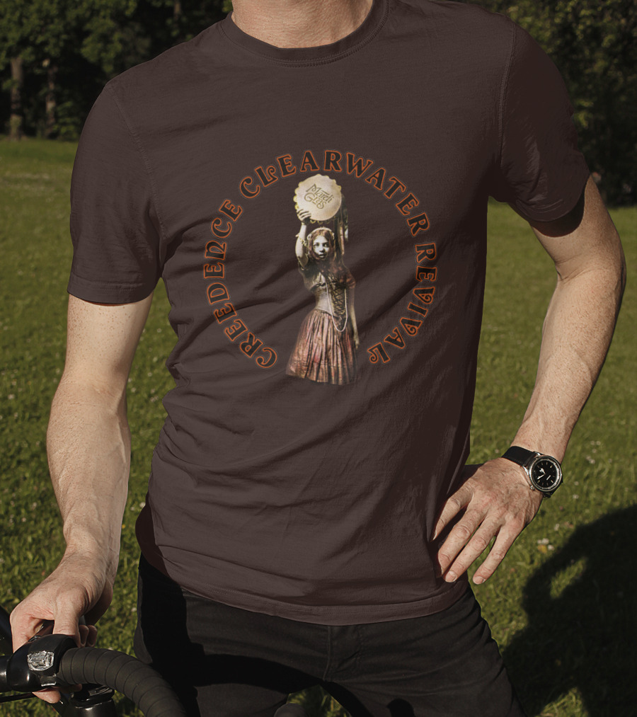 Creedence Clearwater Revival Vintage Style With Mardi Gras Element T-Shirt