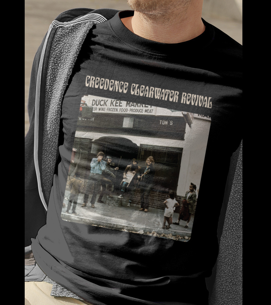 Creedence Clearwater Revival Street Performance Scene At Duck Kee Market T-Shirt
