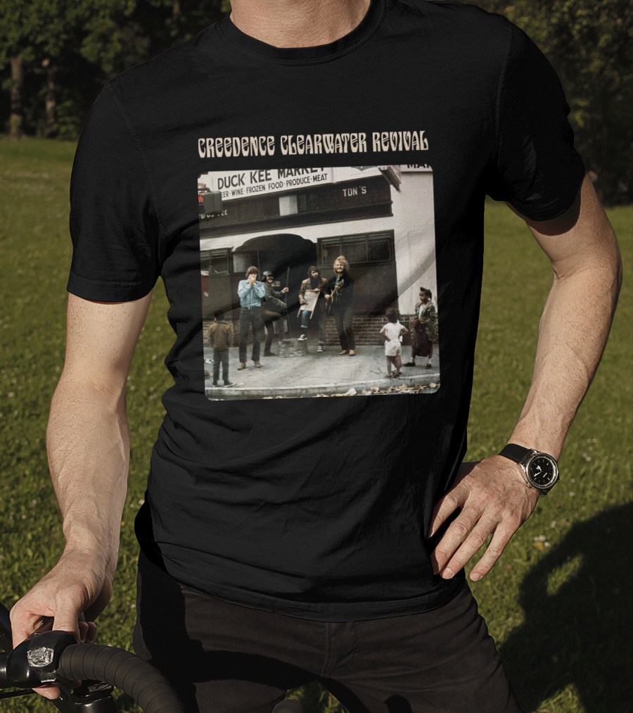 Creedence Clearwater Revival Street Performance Scene At Duck Kee Market T-Shirt