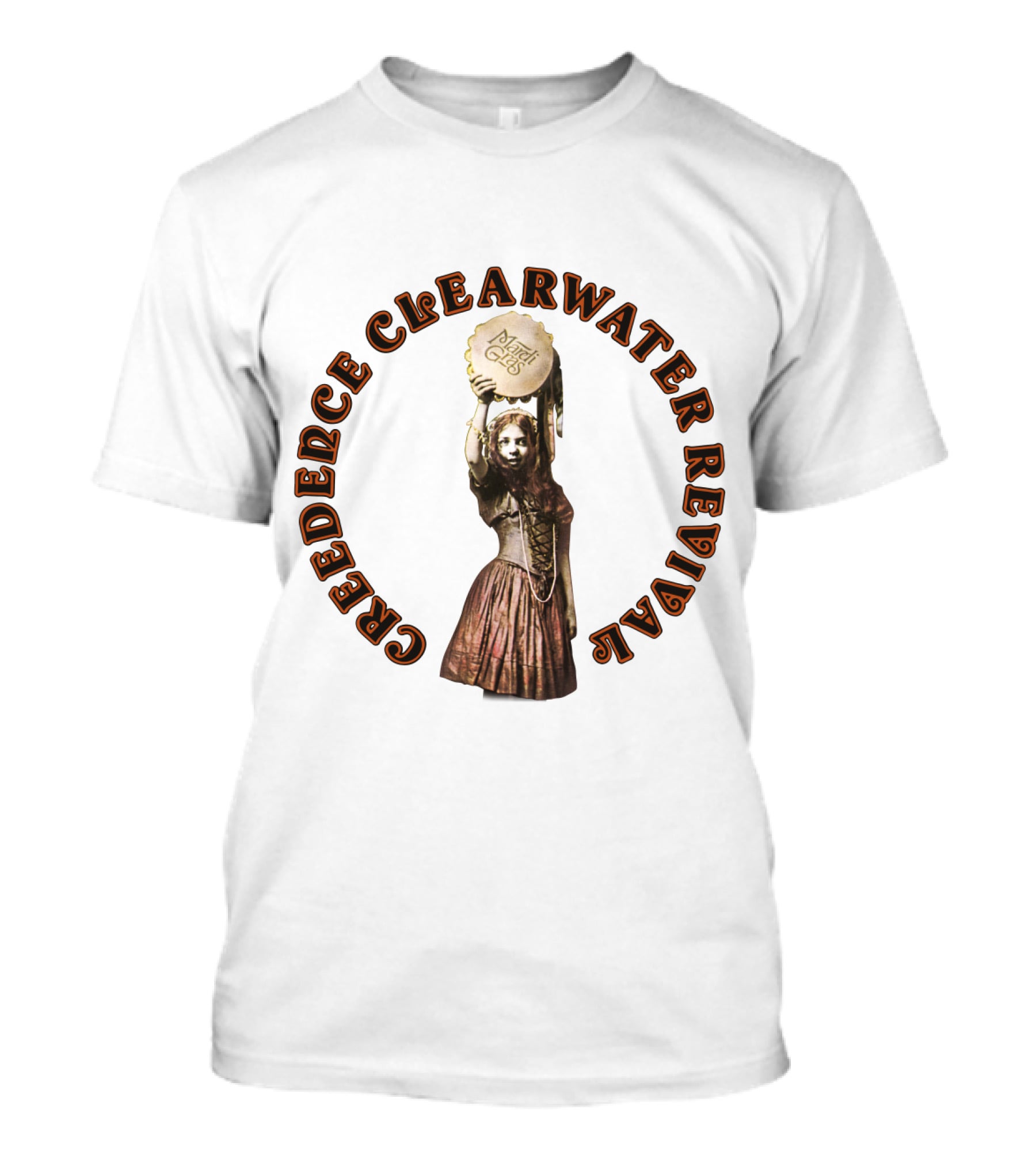 Creedence Clearwater Revival Dancing Girl With Tambourine T-Shirt