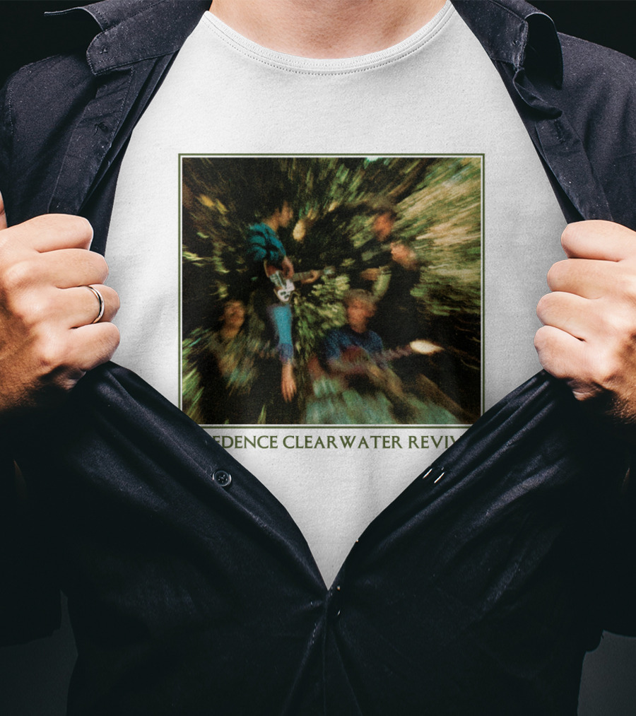 Creedence Clearwater Revival Blurred Band Photo T-Shirt