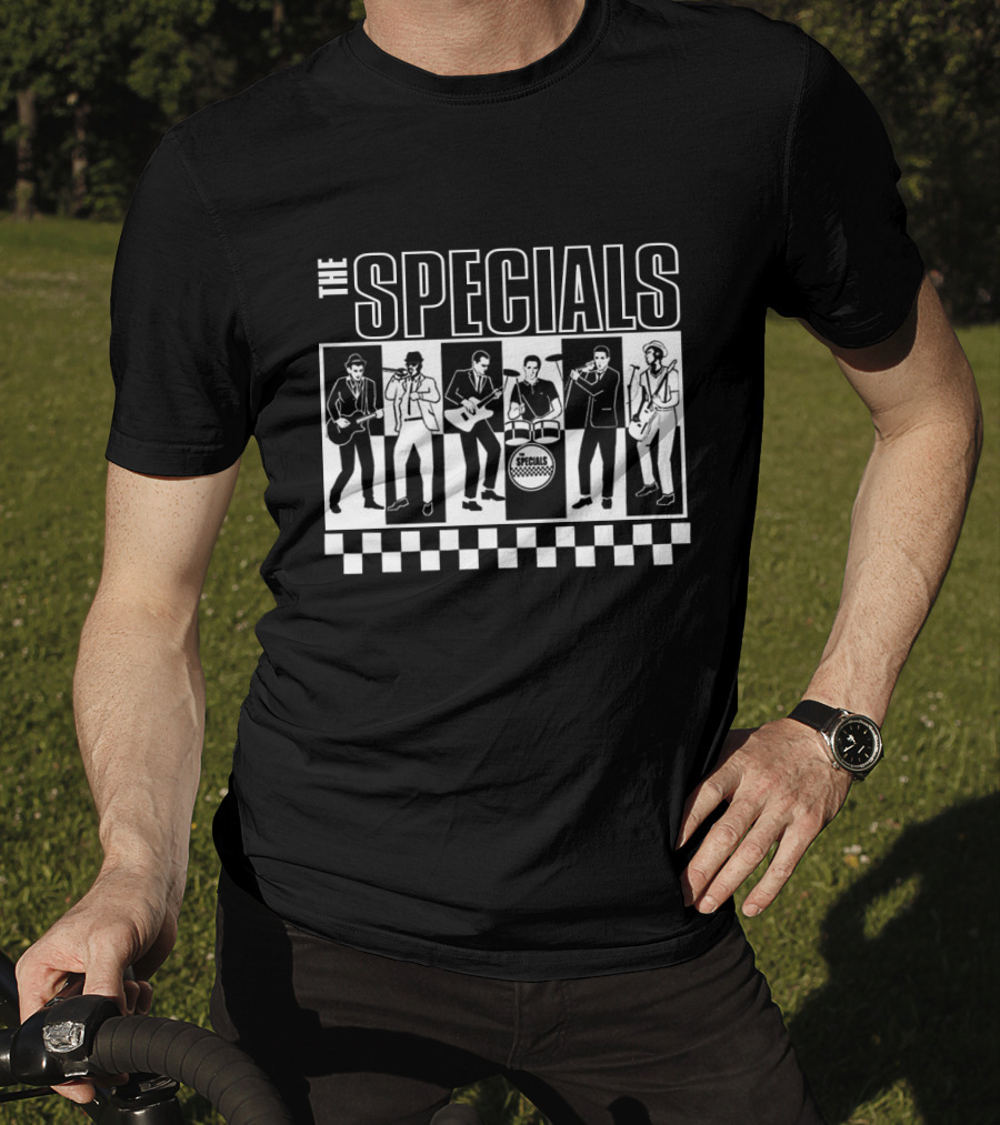 The Specials Band Black And White Checkerboard T-Shirt