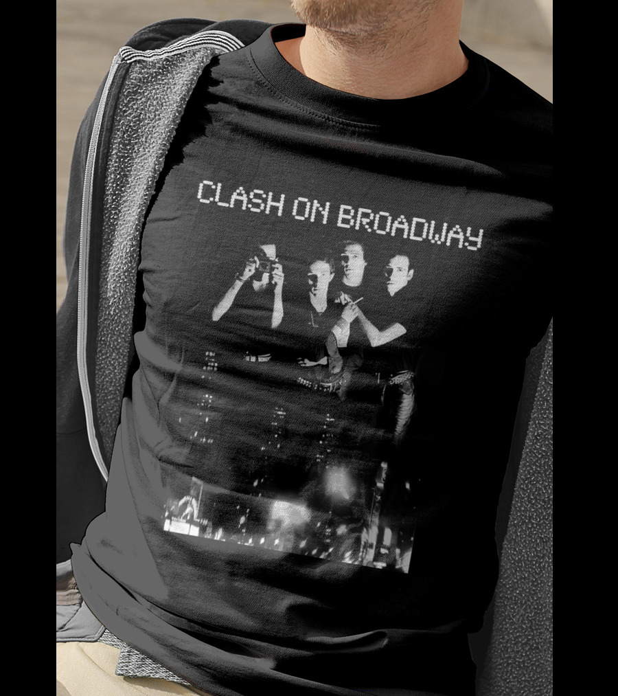 Clash On Broadway Band Group Street Lights Photography T-Shirt