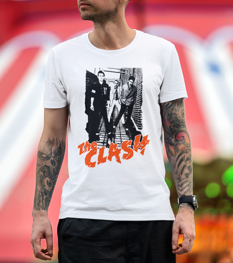 The Clash Iconic Punk Rock Band Photography T-Shirt