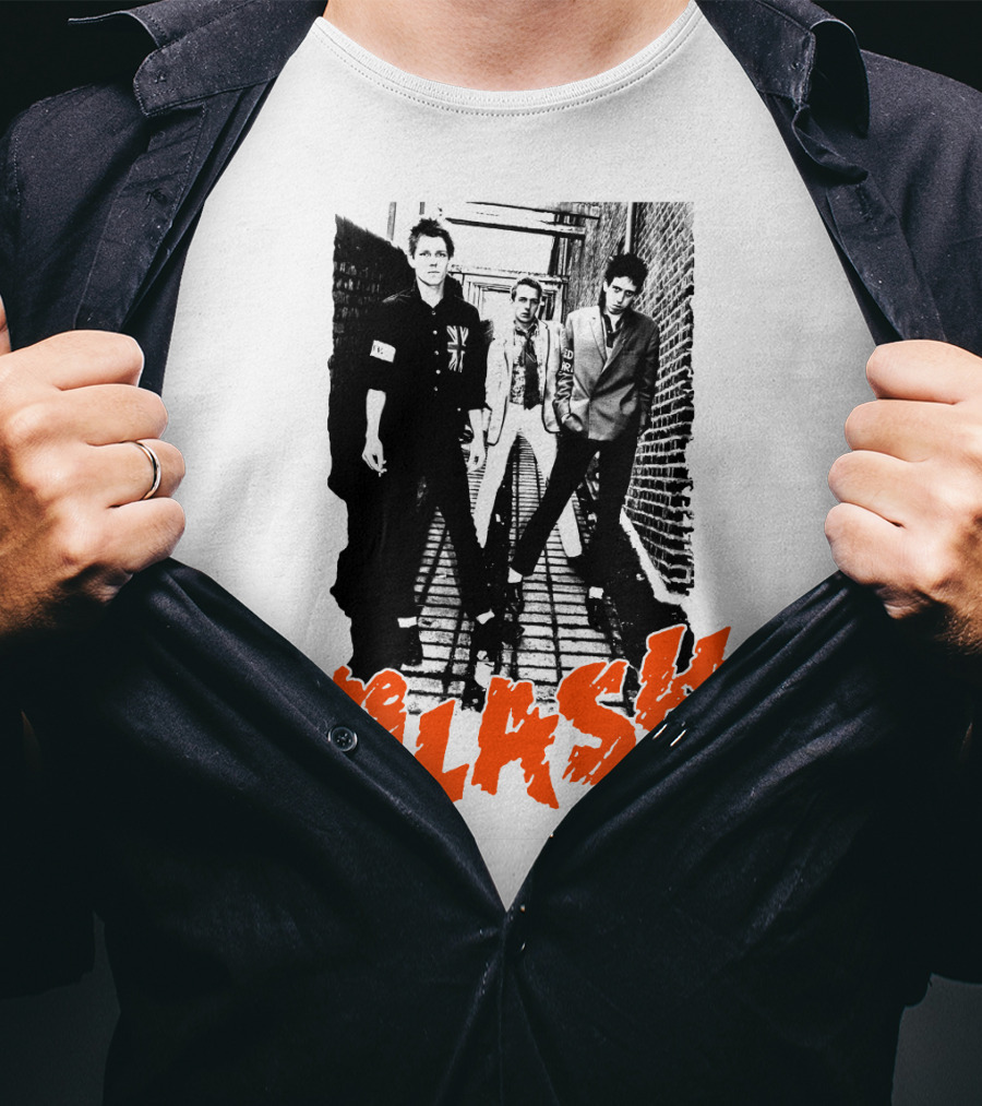 The Clash Iconic Punk Rock Band Photography T-Shirt