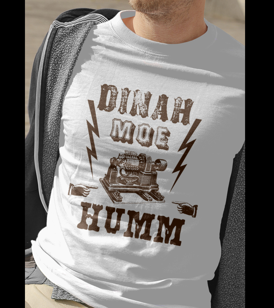 Dinah Moe Humm Lightning Machine Retro Pointing Hands T-Shirt