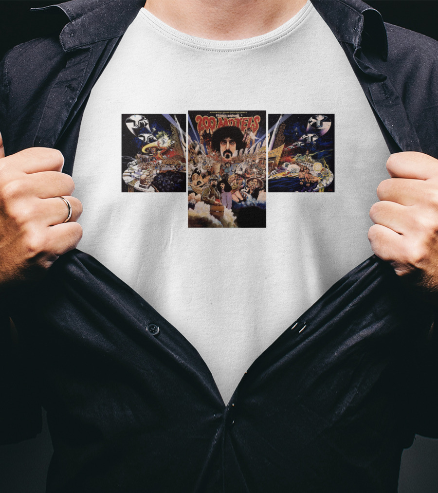 Motels Frank Zappa Album Cover Collage Retro Art T-Shirt