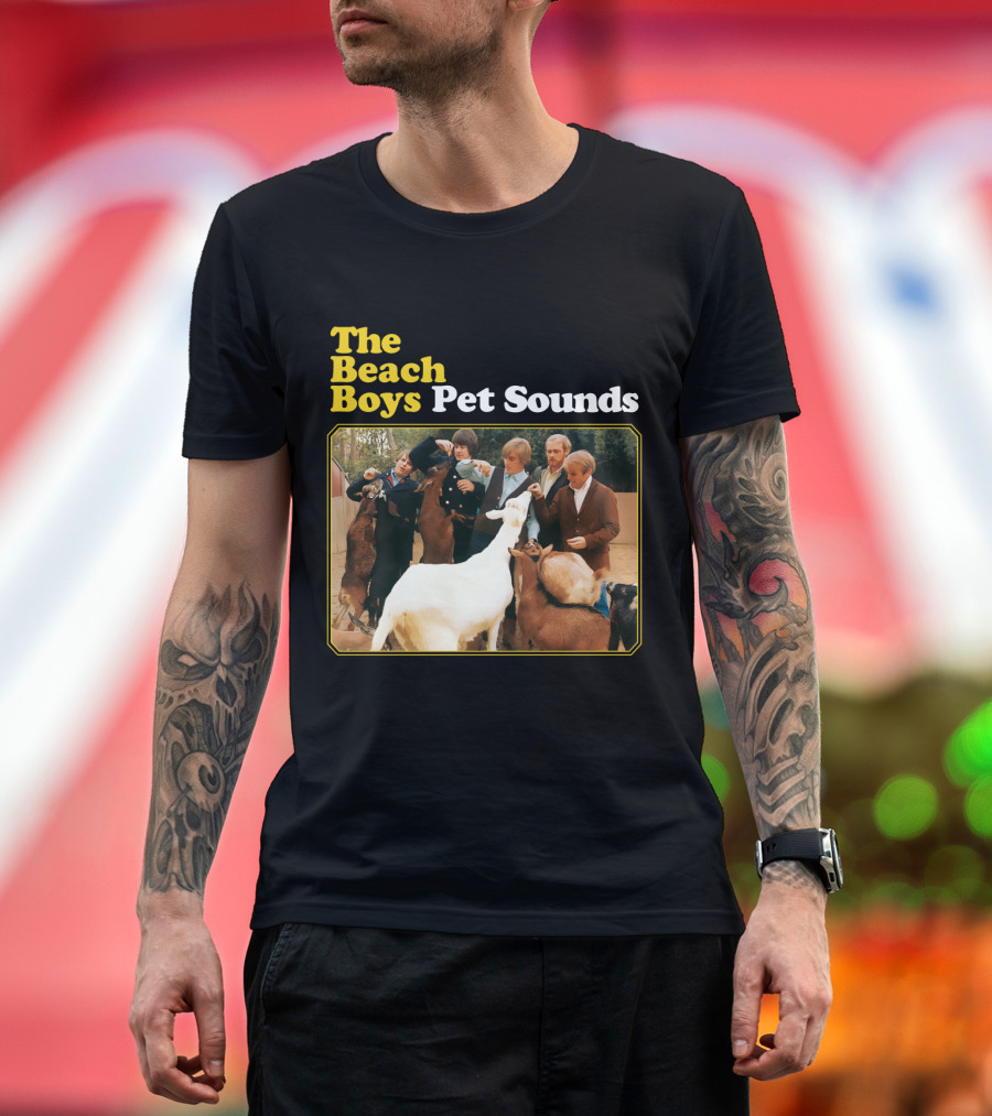 The Beach Boys Pet Sounds Album Cover Goat Farm Scene T-Shirt