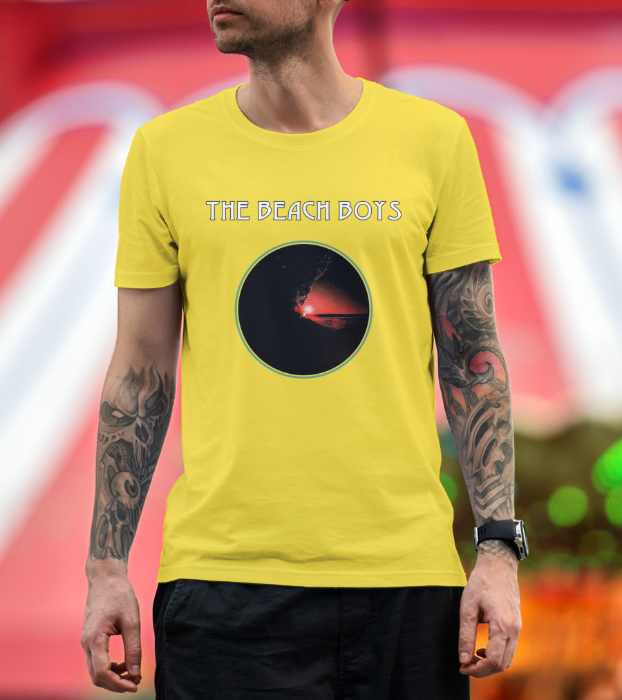 The Beach Boys Surfing Sunset Circle T-Shirt