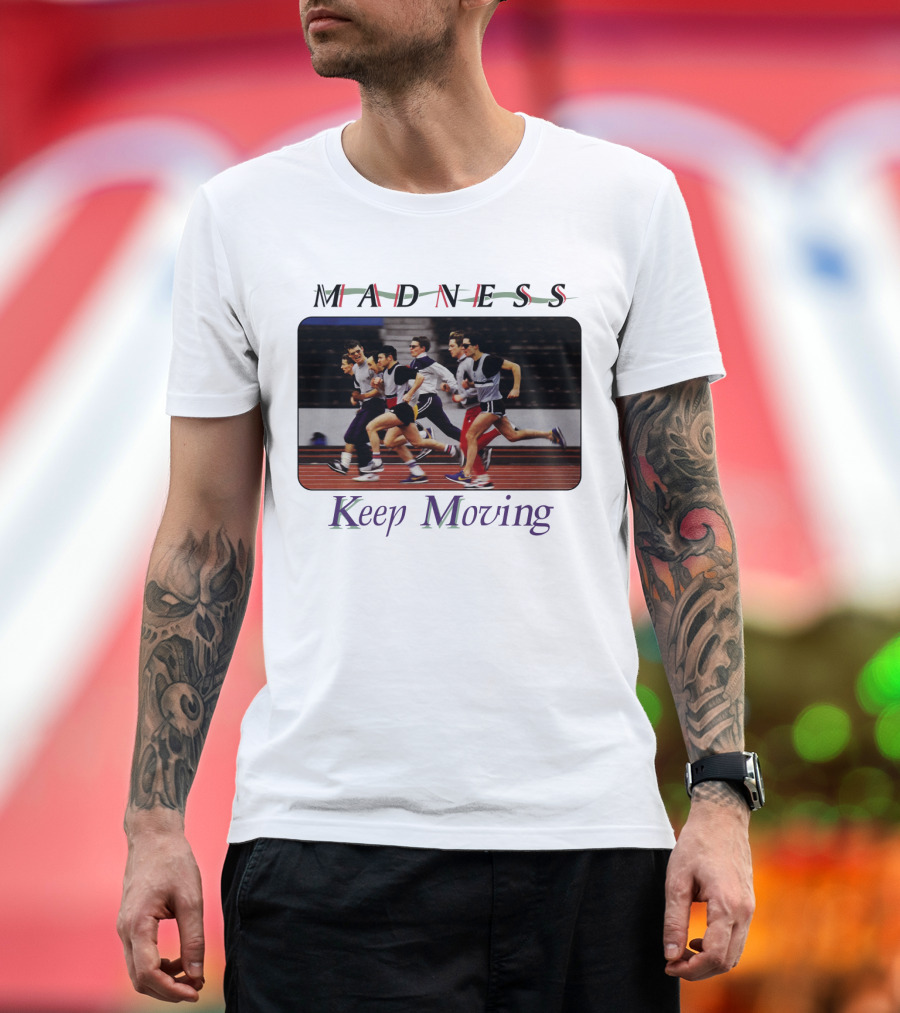 Madness Keep Moving Running Team 1983 Album Cover T-Shirt