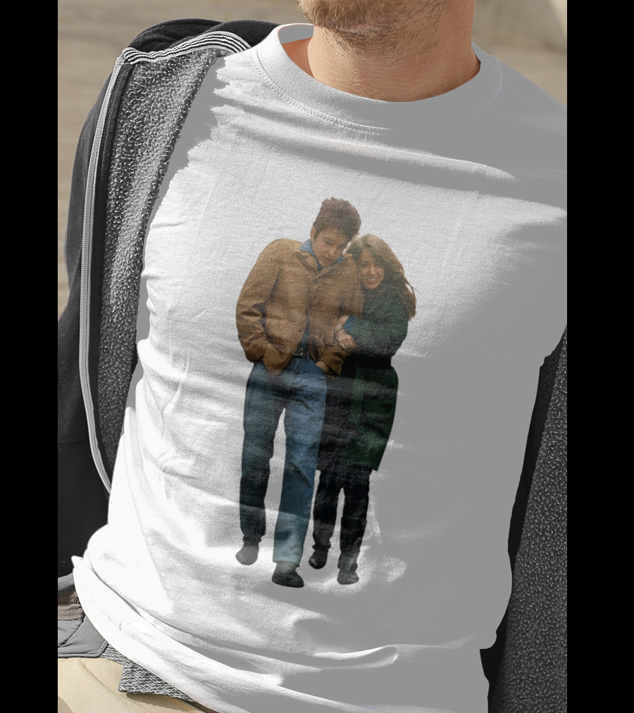 Bd Freewheelin' Couple Stroll 1960S Vintage Style T-Shirt