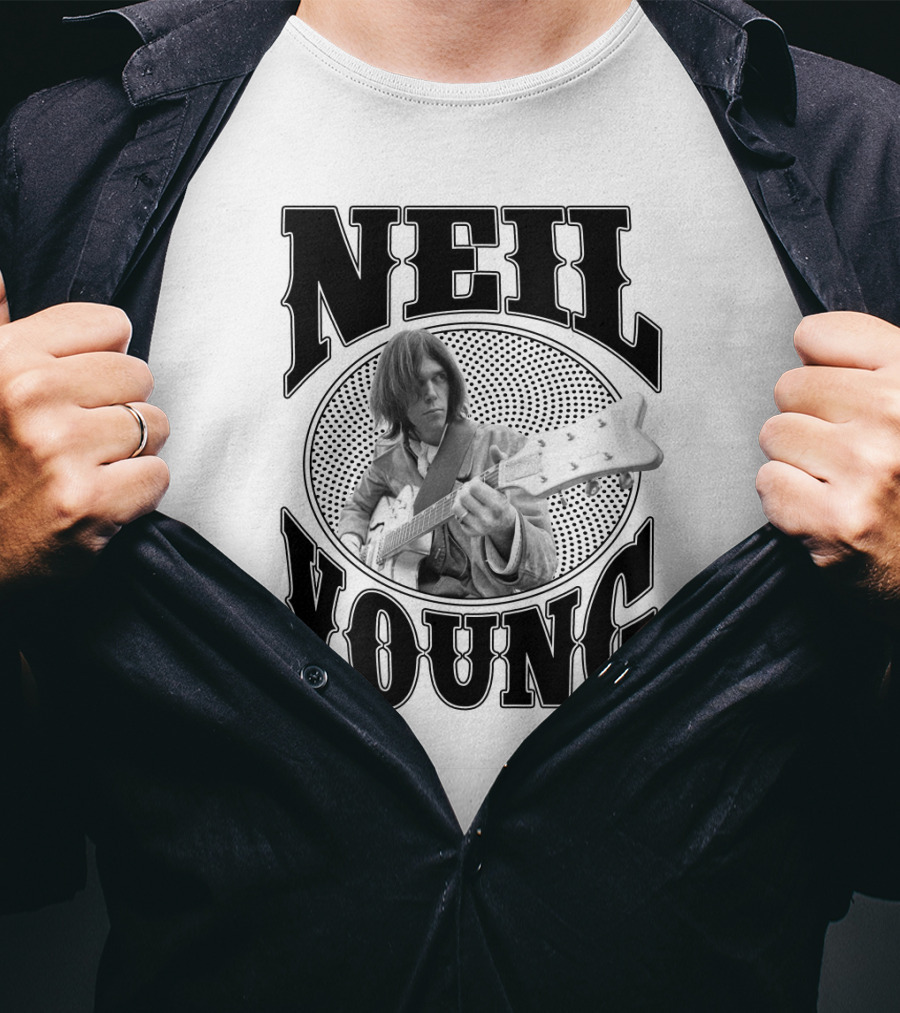 Neil Young Music Icon Vintage Style T-Shirt