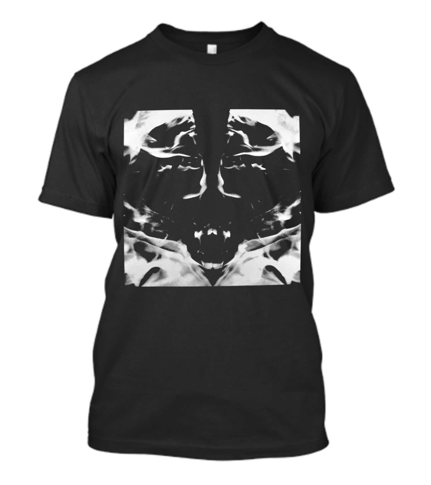 Mth Rorschach Style Monochrome Abstract Faces T-Shirt