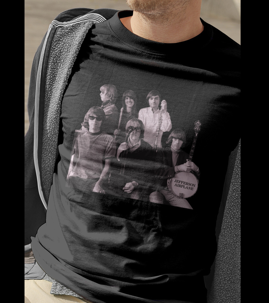 Jefferson Airplane Vintage Band Photo T-Shirt