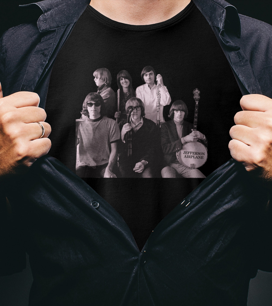 Jefferson Airplane Vintage Band Photo T-Shirt