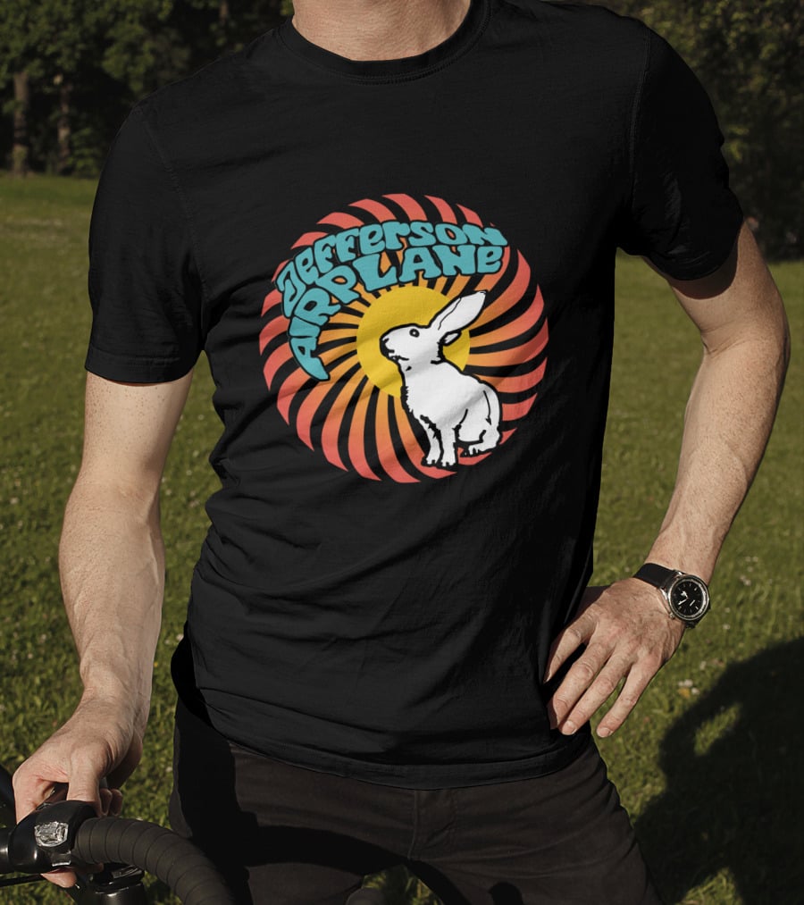 Jefferson Airplane Psychedelic Rabbit Swirl T-Shirt