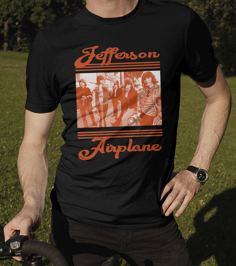 Jefferson Airplane Retro Band Photo T-Shirt