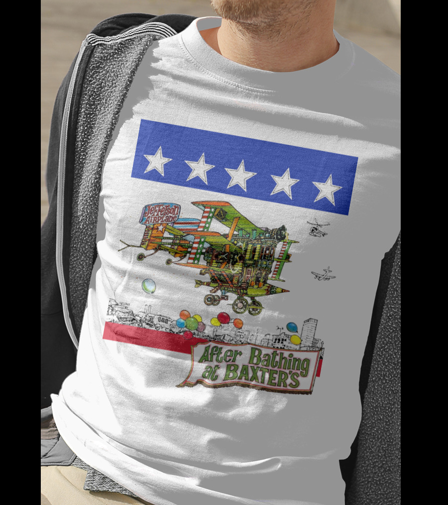 Jefferson Airplane After Bathing At Baxter's Vintage Artwork T-Shirt