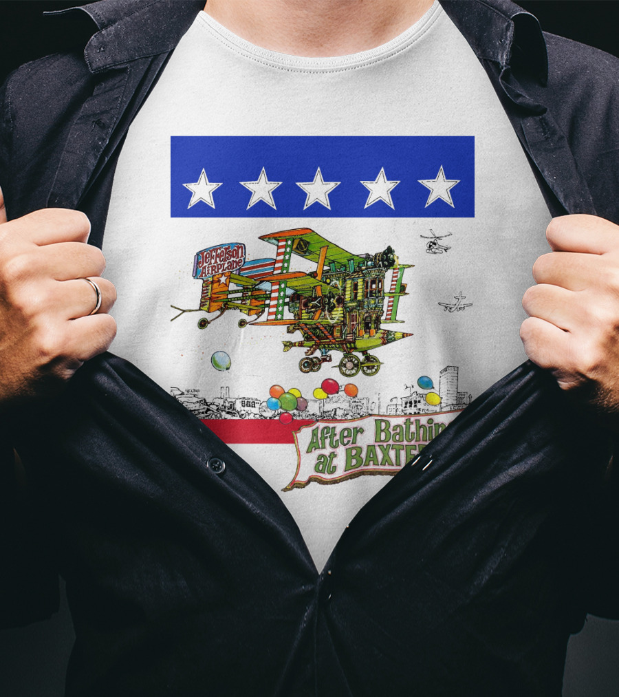 Jefferson Airplane After Bathing At Baxter's Vintage Artwork T-Shirt