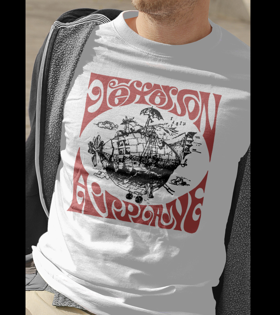 Jefferson Airplane Psychedelic Spaceship T-Shirt