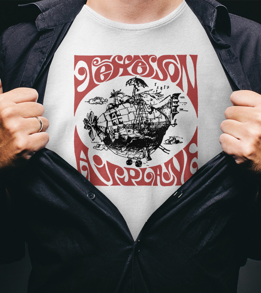 Jefferson Airplane Psychedelic Spaceship T-Shirt