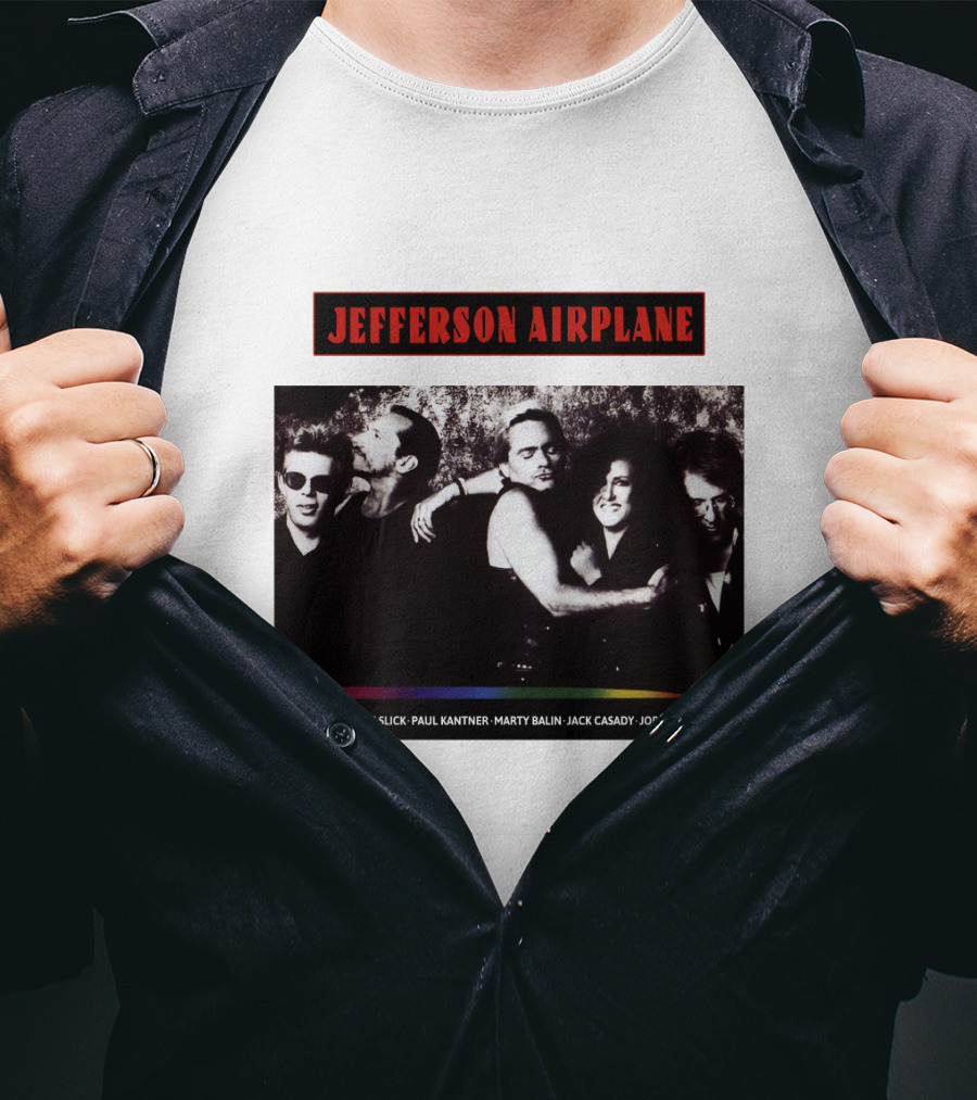 Jefferson Airplane Featuring Grace Slick Paul Kantner Marty Balin Jack Casady Jorma Kaukonen T-Shirt