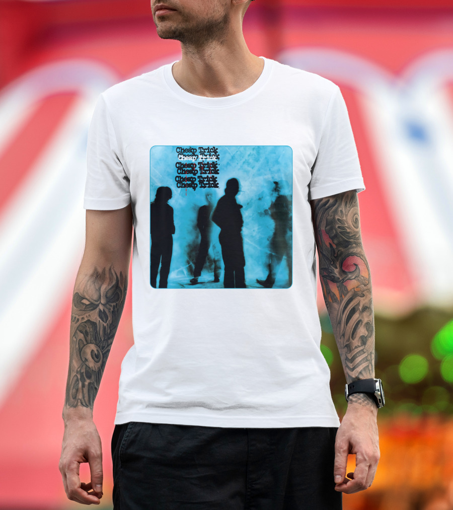 Cheap Trick Silhouettes Blue T-Shirt