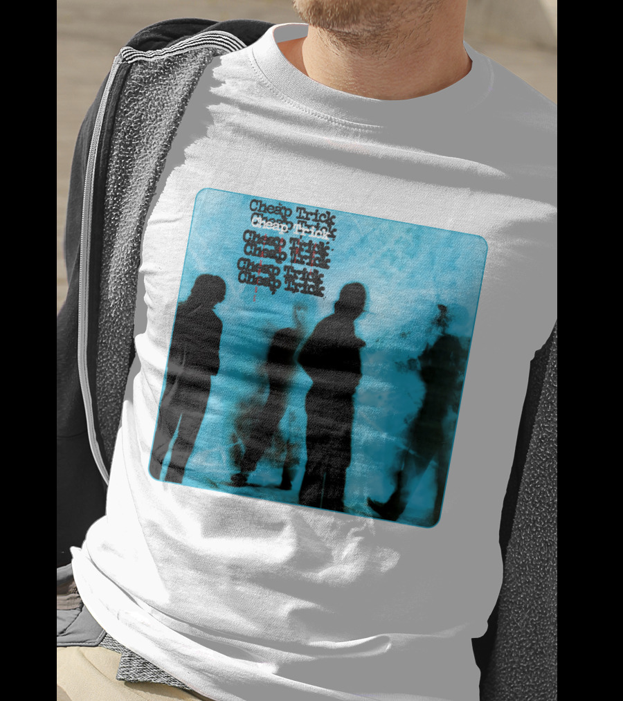 Cheap Trick Silhouettes Blue T-Shirt