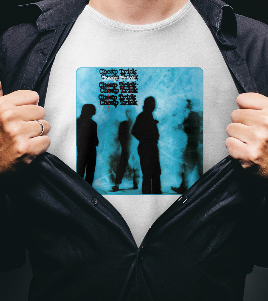 Cheap Trick Silhouettes Blue T-Shirt