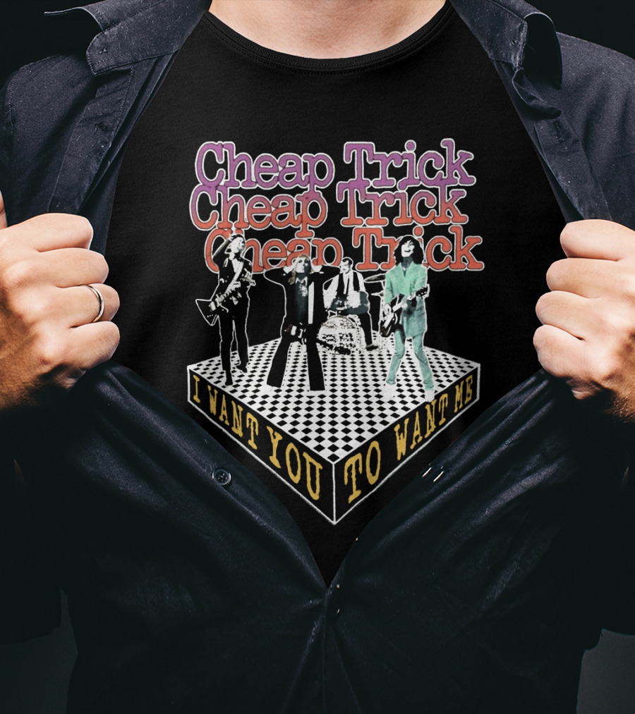 Cheap Trick I Want You To Want Me Retro Band Art T-Shirt