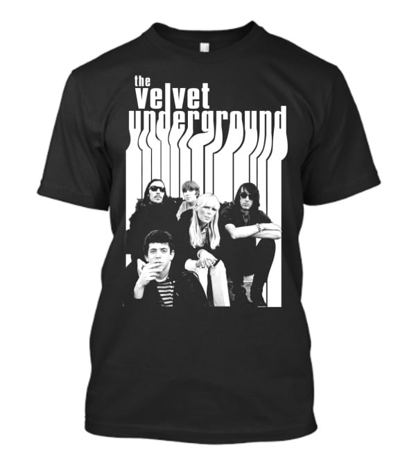 The Velvet Underground Band Members Black And White Photo T-Shirt