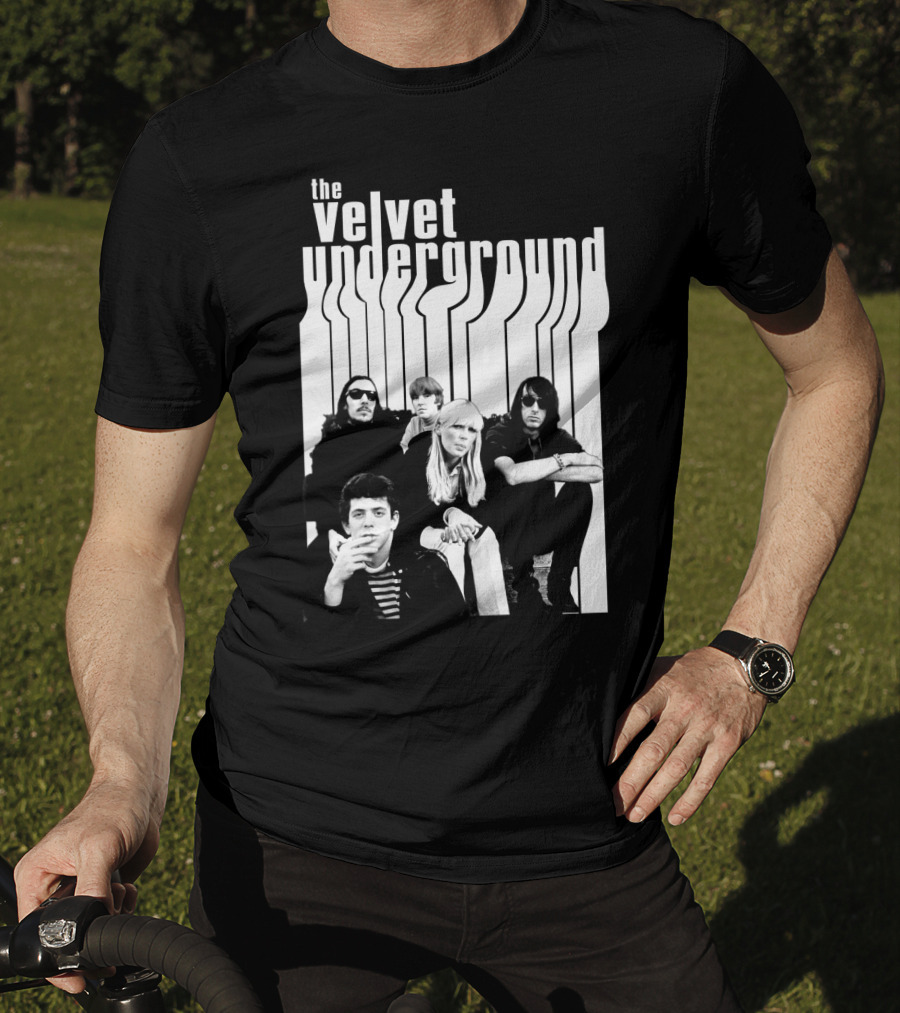 The Velvet Underground Band Members Black And White Photo T-Shirt