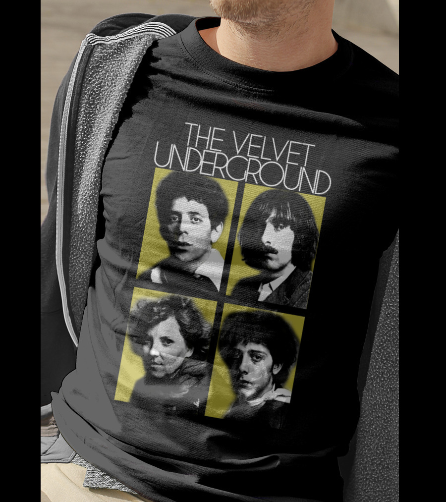 The Velvet Underground Portraits In Yellow Squares T-Shirt